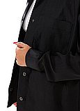 Жіночий джинсовий костюм двійка чорний 17259035 – стильний вибір для будь-якої нагоди, фото 2