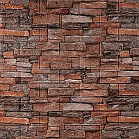 Самоклеюча декоративна 3D панель 700х770х5мм Червона цегла піщаник (058) SW-00000177
