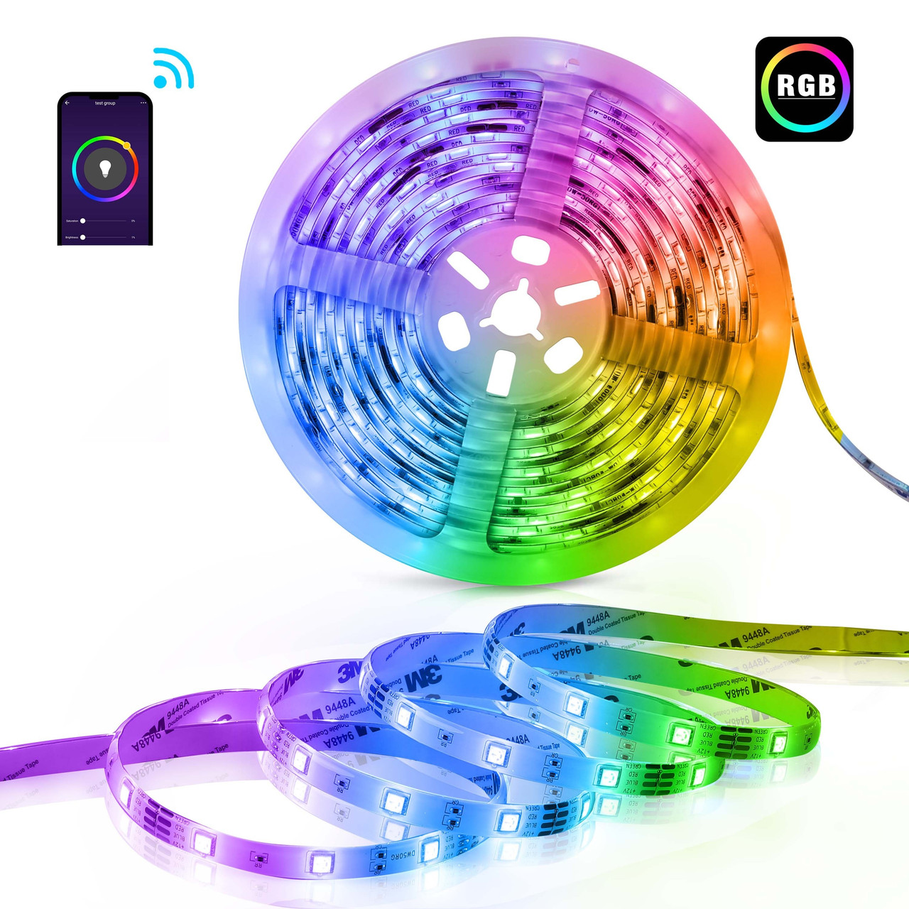 Розумна LED-стрічка 1DAL | WiFi світлодіодна стрічка RGB, 5 метрів (SLSP5M)