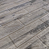 Самоклеюча 3D панель цегла-дерево Графіт 700х770х3мм, фото 2