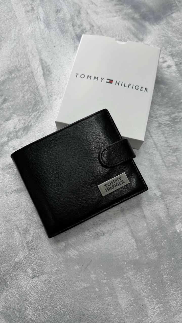 Чоловічий гаманець із натуральної шкіри, (Розмір: 9*11 см), чорний