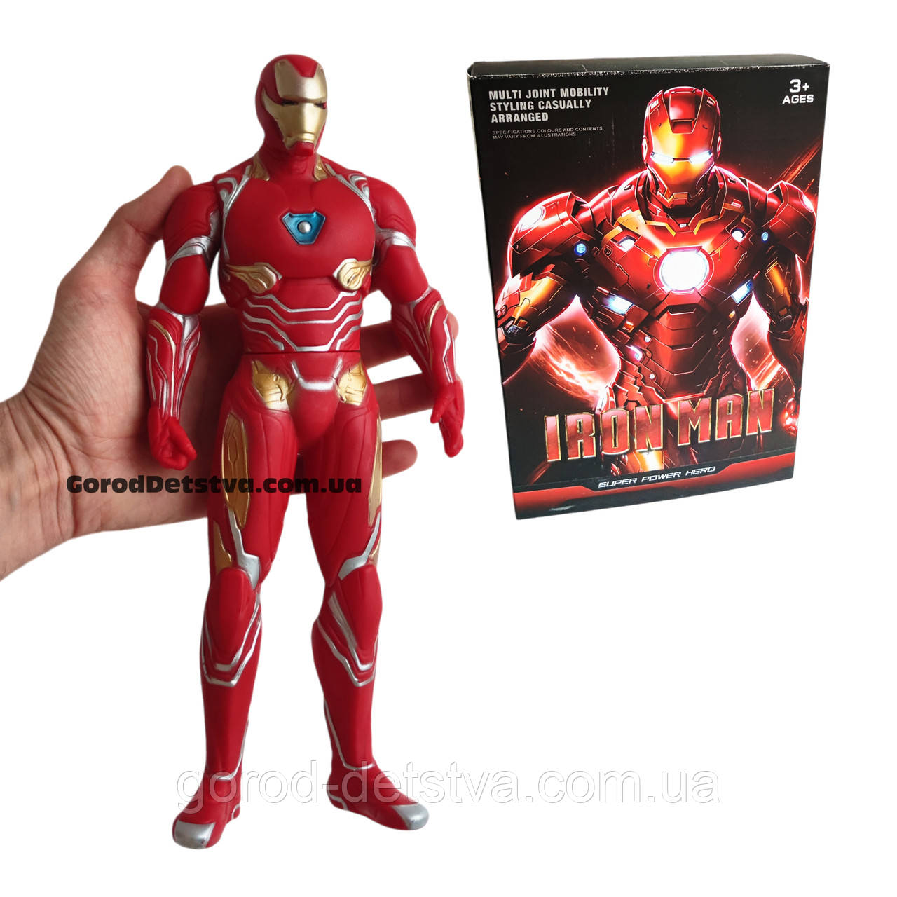 Залізна Людина 30 см — Рухома Фігурка Iron Man з Marvel Avengers для Колекції та Ігор