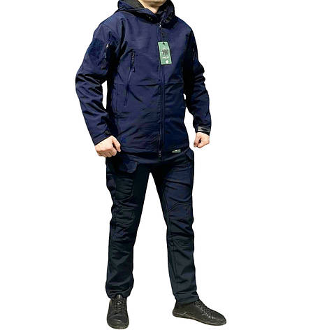 Костюм Софтшел Синій SoftShell на флісі L (48), фото 1