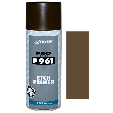 Протравлюючий ґрунт спрей оливково-коричневий Body P961 Etch Primer Spray Olive Brown 400мл, фото 1