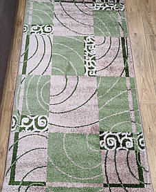 Метражний зелений ковролин KIWI 02578 B Beige-L. Green
