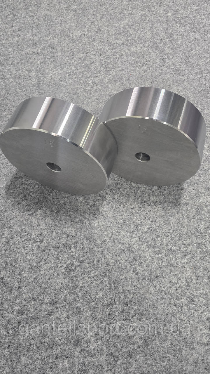 Диск, Блін 10 кг металевий (без покриття) до гантелей, штанги., фото 1