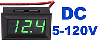 Вольтметр D-SUN DC 4,5-120 В (зелені цифри)