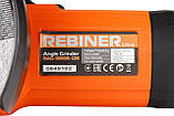 Кутова шліфмашина Rebiner RAG-1050E (125 мм), фото 9