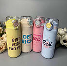 Компактний термос із силіконовою трубочкою 500 мл із нержавіючої сталі в різних кольорах Luna, фото 3