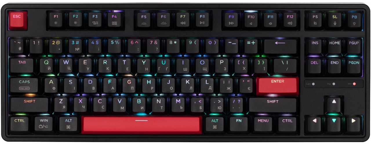 Клавіатура Keychron C3 Pro 87 Key RGB Hot-Swap K Pro Brown Black (C3PH3_KEYCHRON), фото 1