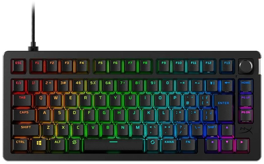 Клавіатура HyperX Alloy Rise 75 PBT HX Red USB Black (7G7A4AA), фото 1
