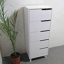 Комод високий з чорними ніжками 5 ящиків М-ЗОН Борн 500 Дуб Артизан/Антрацит (MZN-031101), фото 5