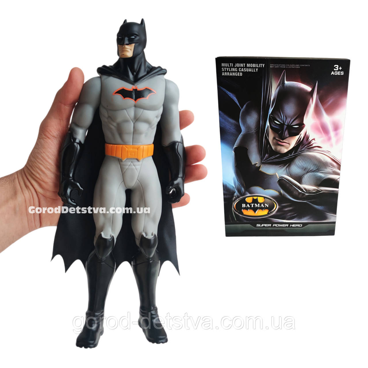 Бетмен 30 см — Рухома Ігрова Фігурка Batman із Всесвіту DC для Гри та Колекції