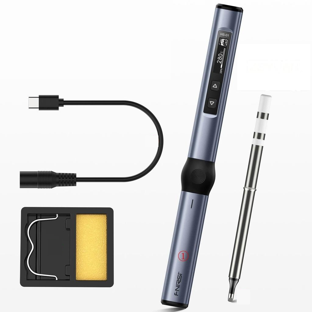 Паяльник Fnirsi HS-01-BC2-BK USB DC96W PD65W + 1 жало
