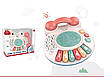 Дитяча музична іграшка Телефон мобільник Жабка дитині Слухалка піаніно грає мелодії Трубка брязкальце, фото 5