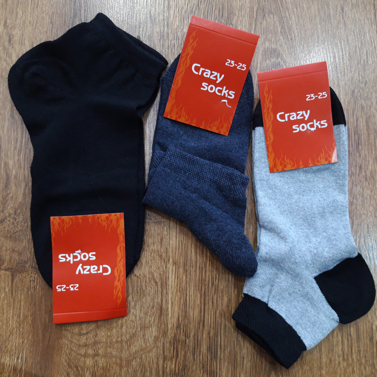 Жіночі стрейчевіі шкарпетки "Crazy socks" 23-25(36-41) / 12 пар