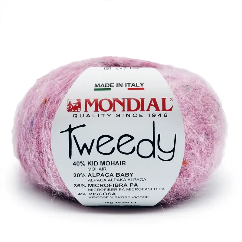 Пряжа Tweedy/Твіді, бузковий 705, Mondial