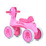 Дитяча каталка-толокар Динозаврик M 5853E з підсвіткою й музикою Рожевий, фото 3