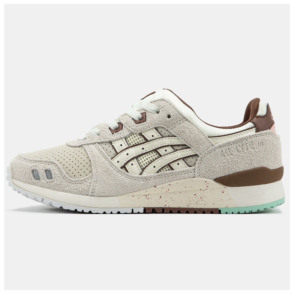 Жіночі кросівки Asics Gel-Lyte III 3 Beige Brown, замшеві кросівки асікс гель лайт 3
