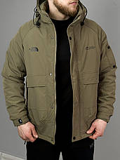 Чоловіча куртка The North Face TNF демісезонна з капюшоном Зе Норт Фейс ТНФ бежева, фото 3