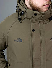 Чоловіча куртка The North Face TNF демісезонна з капюшоном Зе Норт Фейс ТНФ бежева, фото 5