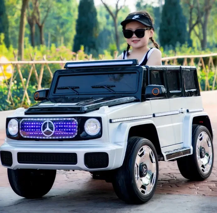Дитячий електромобіль на акумуляторі джип Mercedes JJ2088 на радіокеруванні для дітей 3-8 років Білий