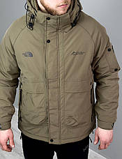 Чоловіча куртка The North Face TNF демісезонна з капюшоном Зе Норт Фейс ТНФ бежева, фото 6
