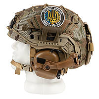 Балістичний шолом Blender Ballistic FAST Helmet + Earmor M31X Headset + кавер + адаптер + ліхтарик