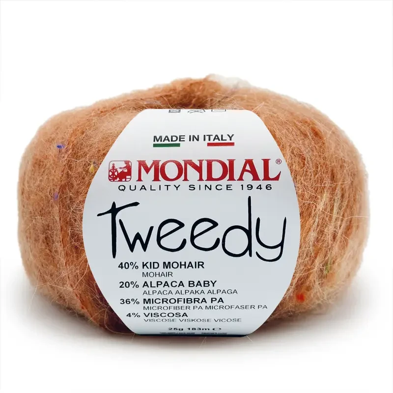 Пряжа Tweedy/Твіді, теракотовий 702, Mondial