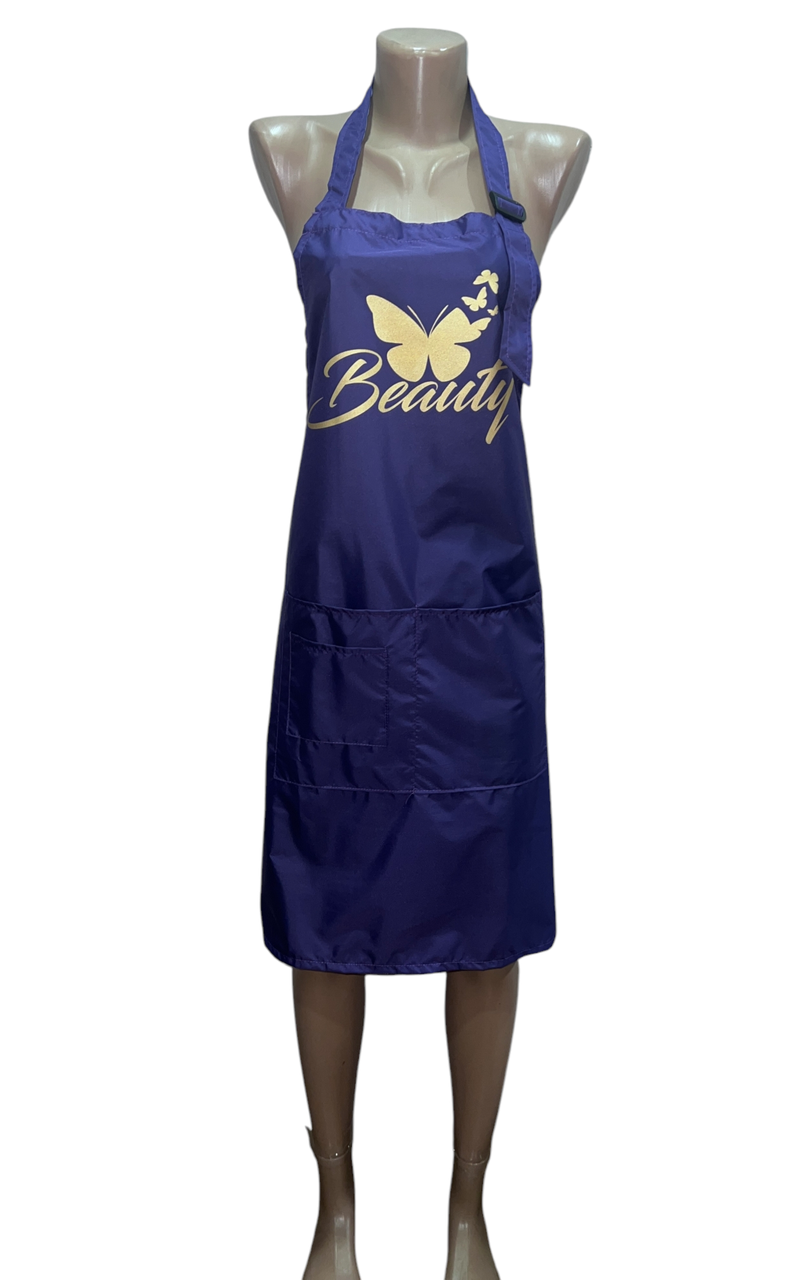 Фартух професійний подовжений PROFLINE 75×85 см Синій для майстра манікюру/перукаря/б'юті-майстра, водостійкий. Арт DB7585, фото 1