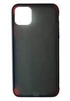 Чохол для iPhone 11 - GLADIATOR Matte Case, Black+Red