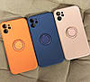 Силіконовий чохол для iPhone 11 - Ring Color case, Orange, фото 6