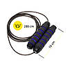 Скакалка швидкісна для кросфіту Cornix Speed Rope Classic XR-0147 Black/Blue Poland, фото 8