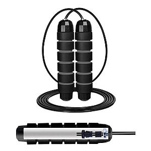 Скакалка швидкісна для кросфіту Cornix Speed Rope Classic XR-0149 Black Poland