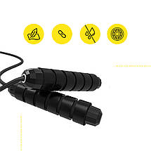 Скакалка швидкісна для кросфіту Cornix Speed Rope Classic XR-0149 Black Poland, фото 6
