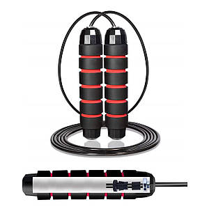 Скакалка швидкісна для кросфіту Cornix Speed Rope Classic XR-0150 Black/Red Poland