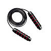 Скакалка швидкісна для кросфіту Cornix Speed Rope Classic XR-0150 Black/Red Poland, фото 7