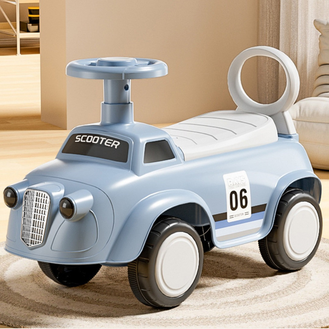 Дитяча каталка-толокар Bambi M 6023 музика світло Блакитний, фото 1