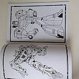 Розмальовка  Трансформери 36 аркушів | раскраска для мальчика | розмальовка для хлопчика | дитяча розмальовка, фото 4