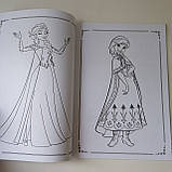 Розмальовка Анна і Ельза аркушів | розмальовка для дівчинки | дитяча розмальовка |, фото 4