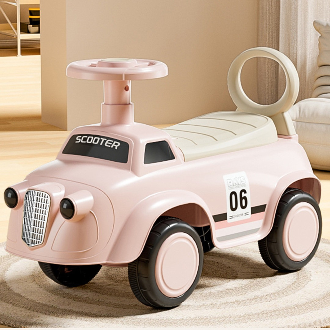 Дитяча каталка-толокар Bambi M 6023 музика світло Рожевий, фото 1