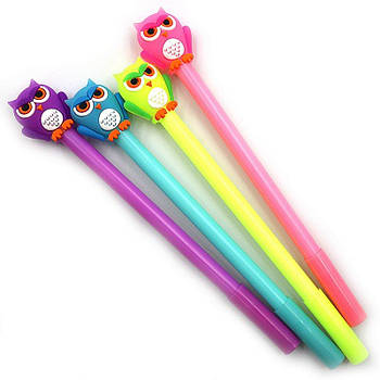 Ручка дитяча з іграшкою "Сови" синя синя, mix, 5163IMG G-Rich