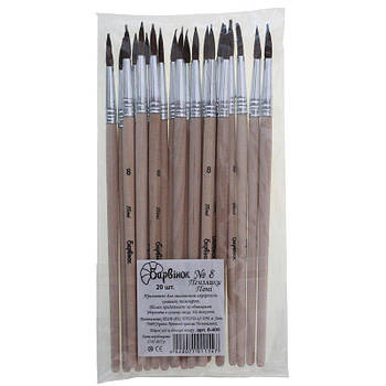 Пензель поні №8 БАРВІНОК 6-408 G-Rich