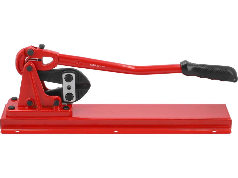 Ножиці для арматури до Ø 10 мм настільні YATO 600 мм підставка 140х530мм