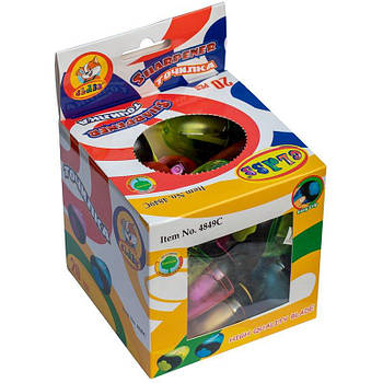 Стругачка з контейнером і кришкою Flamy, асорті, в дисплеї 4849C G-Rich