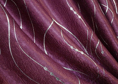 Шторна тканина софт «Ліана». Висота 2,7 м. Колір малиновий. Код 459ш