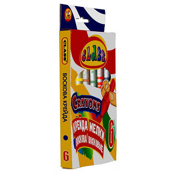 Крейда воскова 6 кольорів 8*90 мм 7601 G-Rich