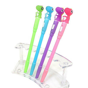 Ручка детская со светящейся игрушкаю "Дракончики" гелевая синяя 5205IMG G-Rich