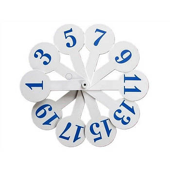 Віяло цифр від 1 до 20, Irbis 0001 G-Rich