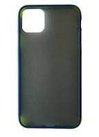 Чохол для iPhone 11 - GLADIATOR Matte Case, Blue+Lime Green